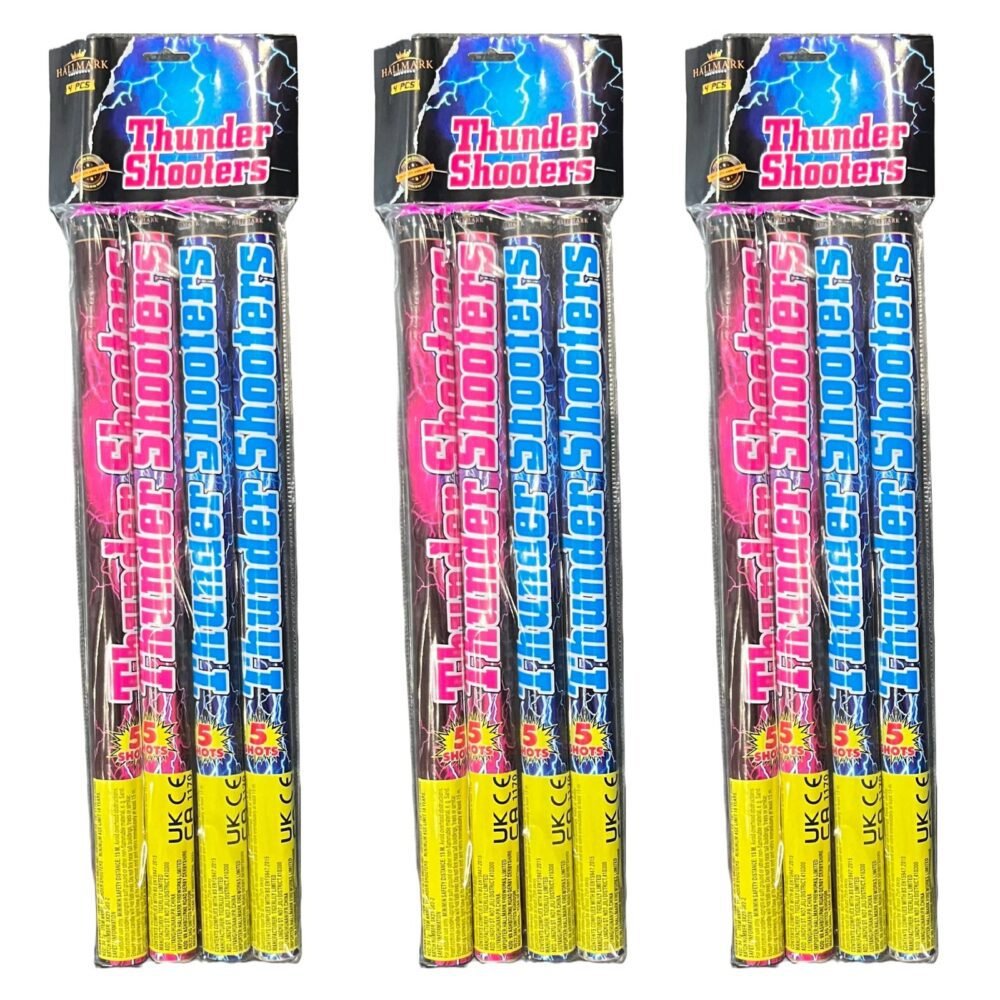 THUNDER SHOOTERS x 3 PACKS OF 4