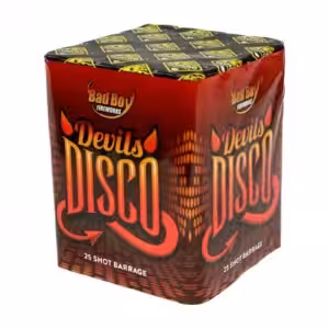 Devils Disco fireworks colourful sky effects
