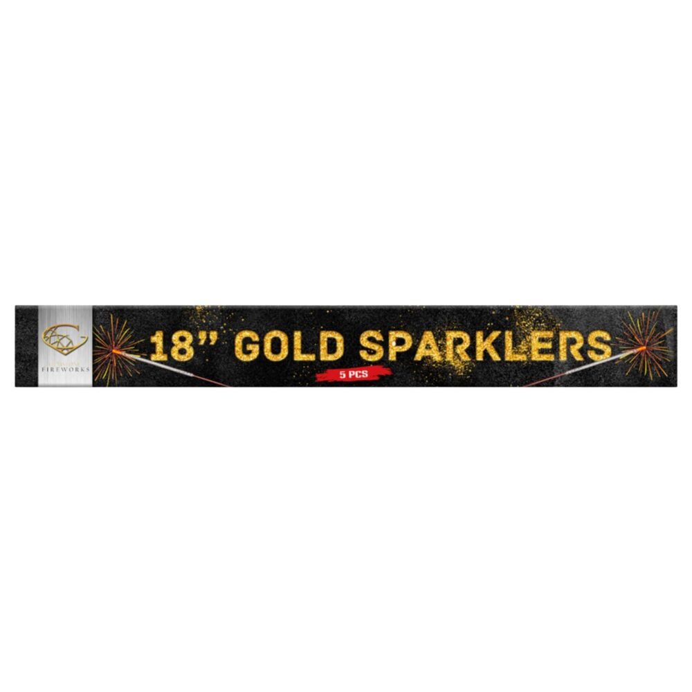 gol min 5 x MAMMOTH GOLD SPARKLERS