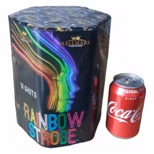 Rainbow strobe fireworks