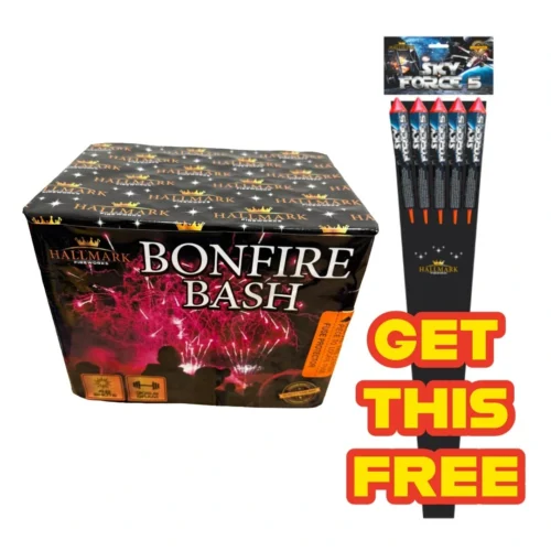 bonfire bash fireworks