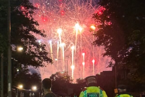 oasis fireworks Heaton park