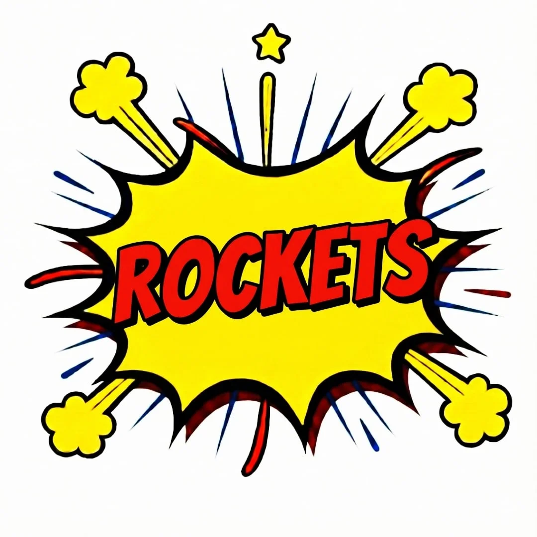 EXPLOSION WITH A ROCKET FIREWORK