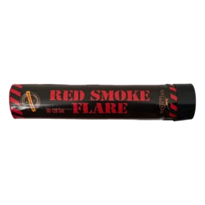 Red smoke flare