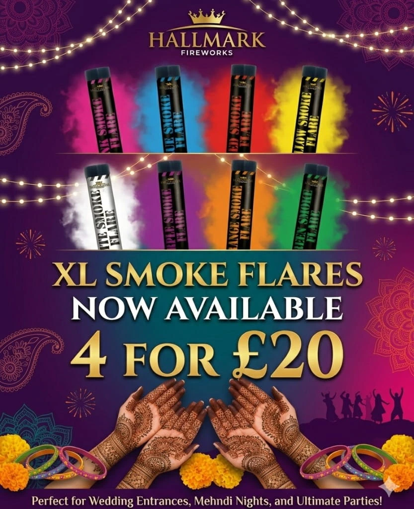 MEHNDI Home WEDDING SMOKE FLARES