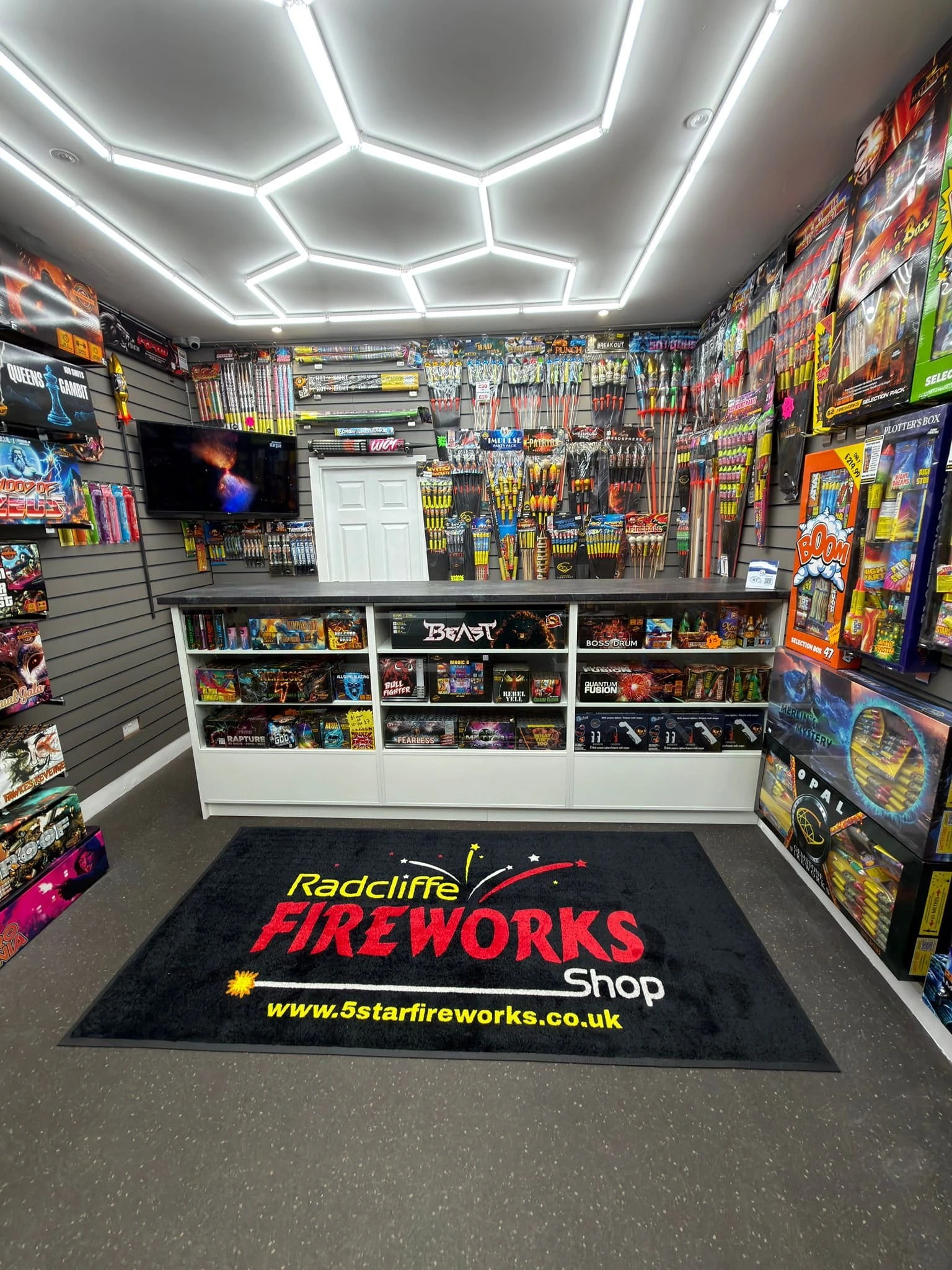 fireworks shop in radcliffe