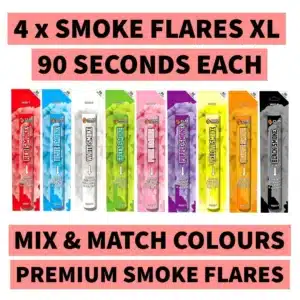 4 X SMOKE FLARES XL 90 SECONDS