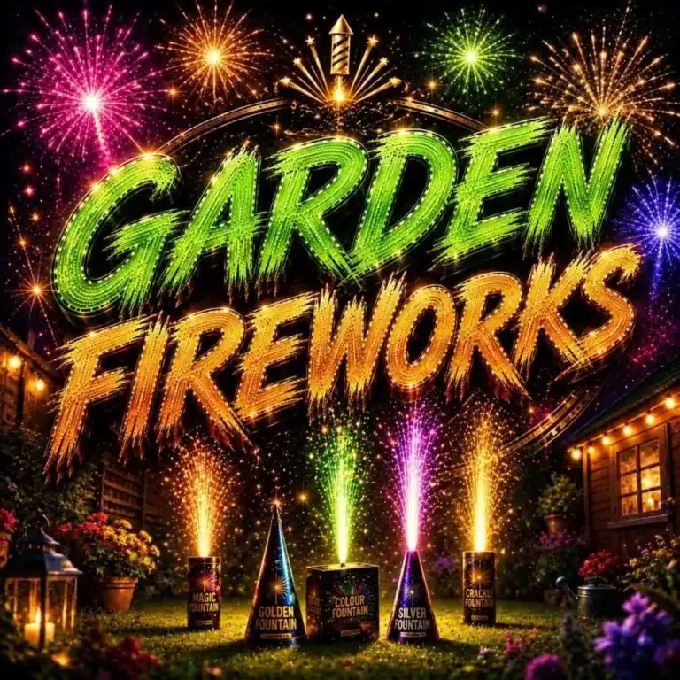 garden fireworks at radcliffe fireworks shop