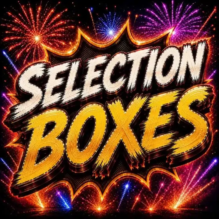 fireworks in selection boxes