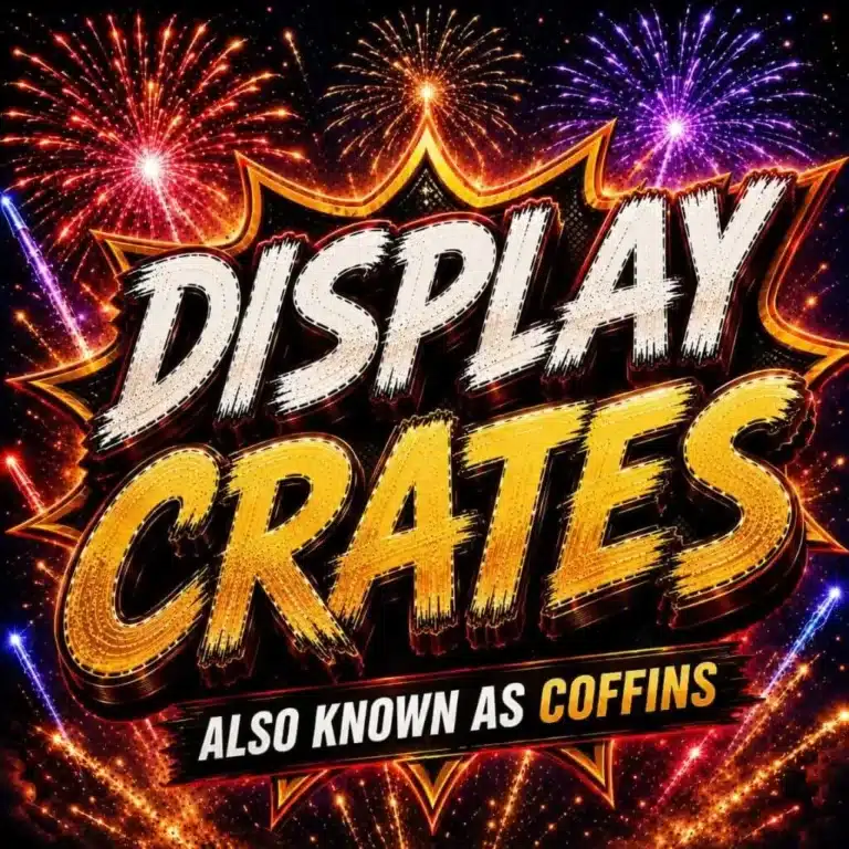 display crates coffin fireworks